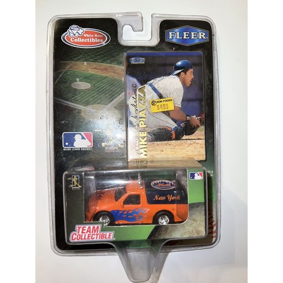 Other - NIP 1999 NEW YORK METS Ford F-150 Mike Piazza Die Cast Truck White Rose